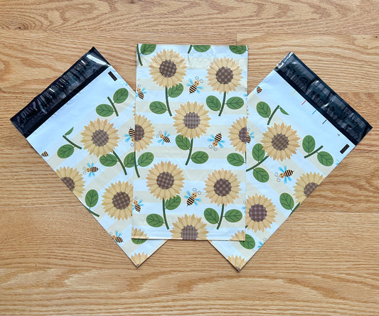 6”X9” Sunflower Poly Mailer