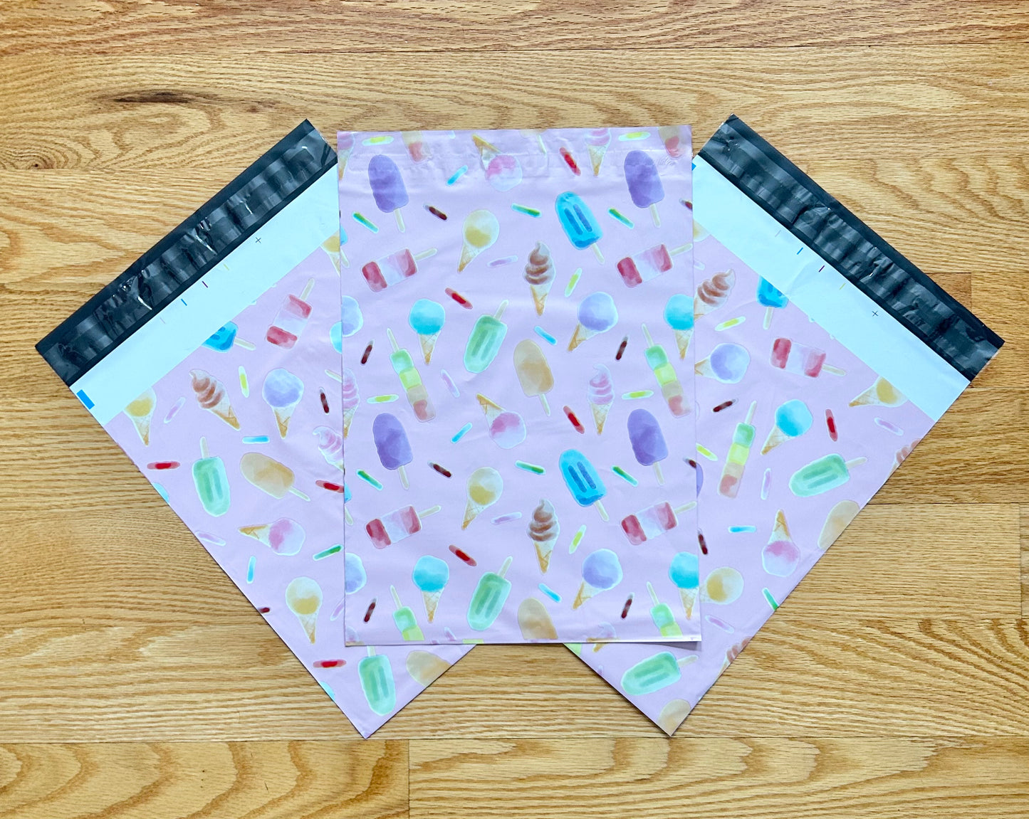 10”X13” Ice Cream Poly Mailer